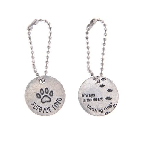 Furever Love Paw Print Blessing Ring Charm – Handcrafted Recycled Pewter | Made in USA Accessory Gift Whitney Howard Designs  Blessing Ring
