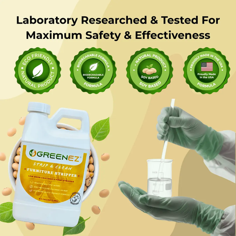 Furniture Stripper Kit – Safe Low Odor Formula | Made in USA GreenEZ®  Hobbies & Creative Arts