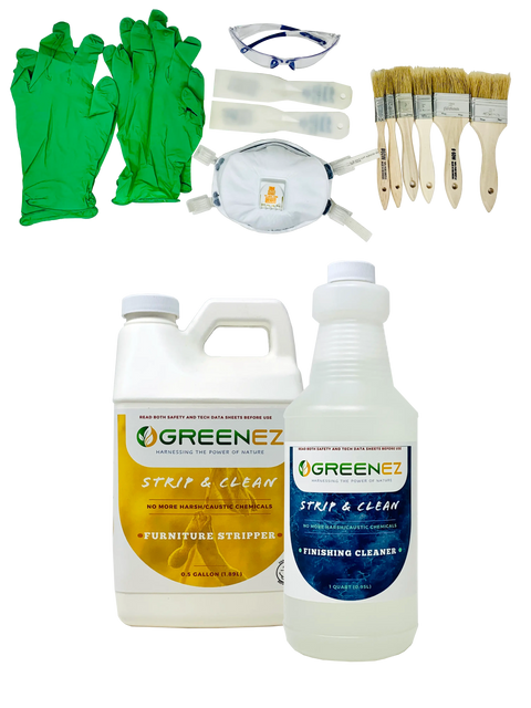Furniture Stripper Kit – Safe Low Odor Formula | Made in USA GreenEZ®  Hobbies & Creative Arts