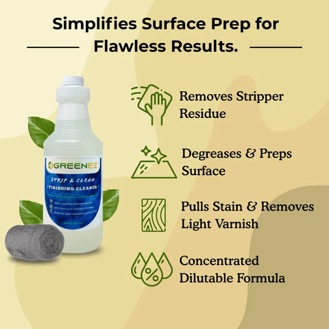 Furniture Stripper Kit – Safe Low Odor Formula | Made in USA GreenEZ®  Hobbies & Creative Arts