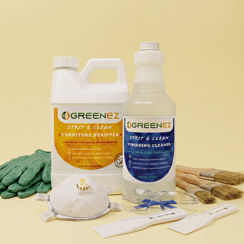 Furniture Stripper Kit – Safe Low Odor Formula | Made in USA GreenEZ®  Hobbies & Creative Arts