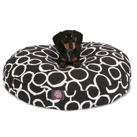 Fusion Round Dog Bed – Machine Washable Zipper Cover – Handmade in USA | Pet Comfort Lounge Majestic Pet