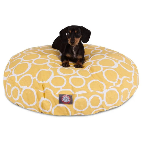 Fusion Round Dog Bed – Machine Washable Zipper Cover – Handmade in USA | Pet Comfort Lounge Majestic Pet