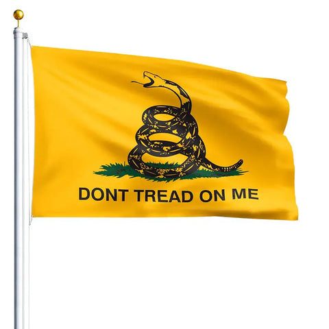 Gadsden Don't Tread On Me Flag – Durable SolarMax Nylon Patriotic Banner | Made In USA Freedom Flag and Pole 