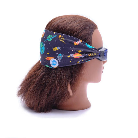 Galactic Explorer Swim Goggles – Tangle-Free Strap With Outer Space Print – Anti-Fog Lenses | Assembled In USA Splash Place  Swim Goggles