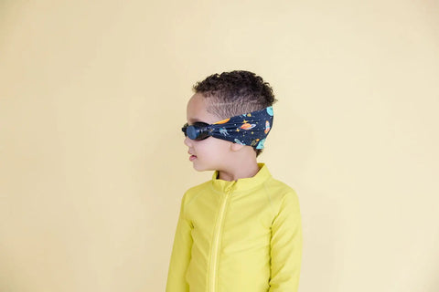 Galactic Explorer Swim Goggles – Tangle-Free Strap With Outer Space Print – Anti-Fog Lenses | Assembled In USA Splash Place  Swim Goggles