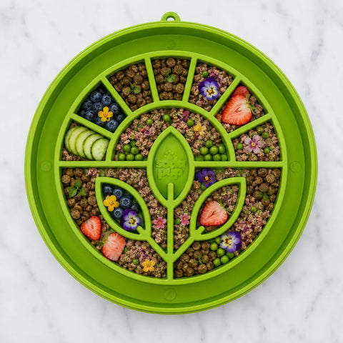 Garden Design Slow Feeder Dog Bowl 8 Inch – Enrichment Tray Made in USA SodaPup  ETRAY