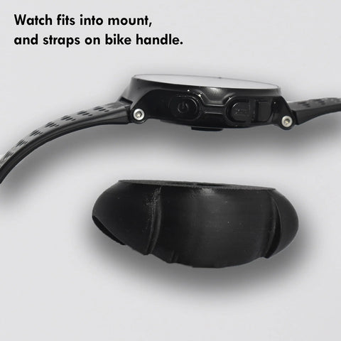 Garmin Bike Watch Mount 3D Printed Durable Design Made in USA Chatelet Manufacturing 
