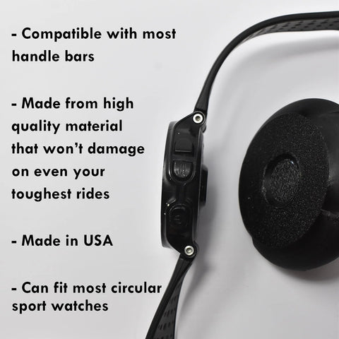Garmin Bike Watch Mount 3D Printed Durable Design Made in USA Chatelet Manufacturing 
