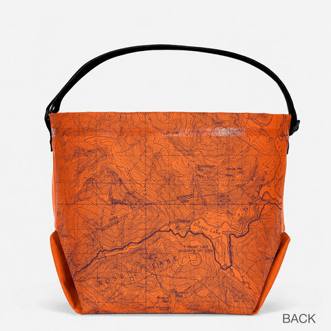 Durable Waterproof Outdoor Tote Bag – North Cascades Map Design – Made in USA | eqpd GearBucket eqpd 