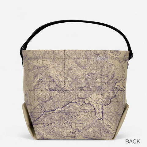 Durable Waterproof Outdoor Tote Bag – North Cascades Map Design – Made in USA | eqpd GearBucket eqpd 