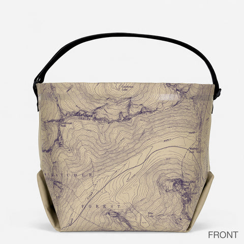 Durable Waterproof Outdoor Tote Bag – North Cascades Map Design – Made in USA | eqpd GearBucket eqpd 