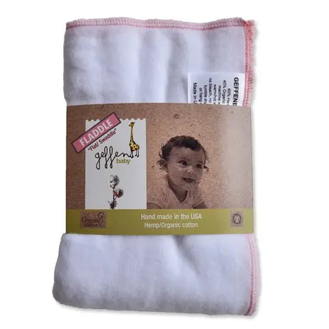 Geffen Baby Organic Cotton Hemp Swaddle Blanket – Ultra Soft Fladdle | Made in USA Geffenbaby  Flats