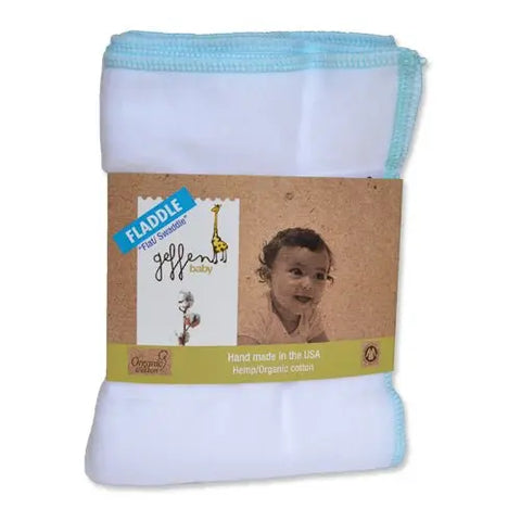 Geffen Baby Organic Cotton Hemp Swaddle Blanket – Ultra Soft Fladdle | Made in USA Geffenbaby  Flats