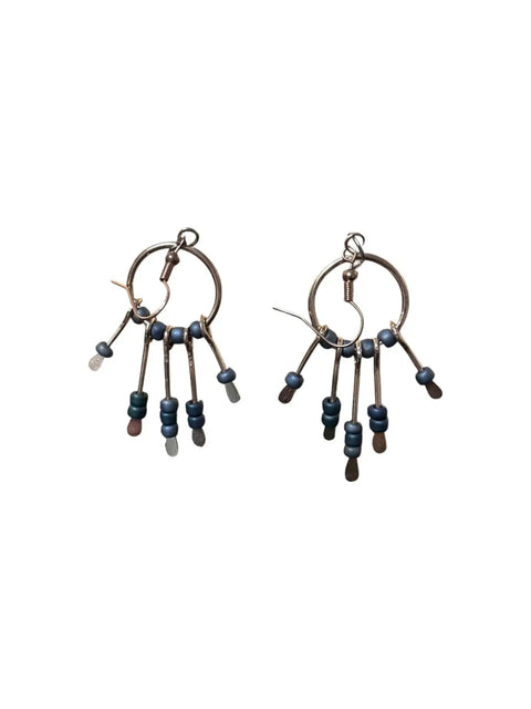 Gemstone Hoop Paddle Earring Michelle Marie Boutique  Earrings