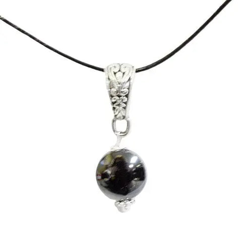 Gemstone Pendant Necklace on Adjustable 18 Inch Leather Cord – Healing Crystal Jewelry | Made in USA Michelle Marie Boutique 