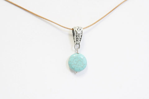 Gemstone Pendant Necklace on Adjustable 18 Inch Leather Cord – Healing Crystal Jewelry | Made in USA Michelle Marie Boutique 
