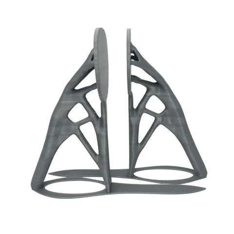 Generative Design Bookends 6 Inch – Ultra Futuristic Shelf Decor | Made in USA Chatelet Manufacturing 