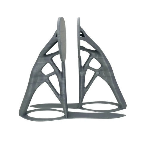 Generative Design Bookends 6 Inch – Ultra Modern Plastic | Made in USA Chatelet Manufacturing 