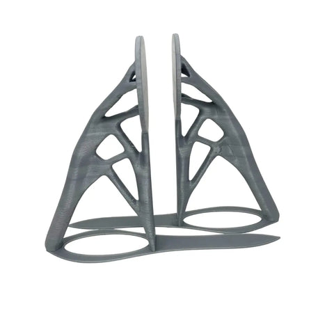 Generative Design Bookends 6 Inch – Ultra Modern Plastic | Made in USA Chatelet Manufacturing 