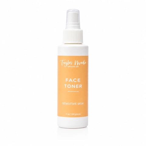 Gentle Face Toner for Sensitive Skin 4 Oz – Alcohol-Free Calming Formula with Calendula and Chamomile | Handmade in USA Taylor Made Organics  toner