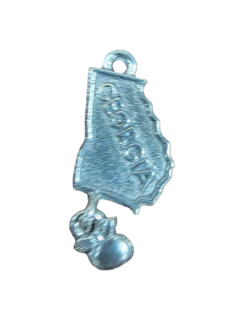 Georgia Pewter State Charm 1.75 Inch – Crafted Split Ring Jewelry Accessory | Made in USA Michelle Marie Boutique  Charms and Pendants
