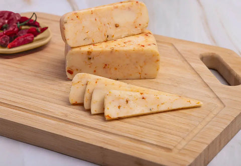 Ghost Pepper Jack Cheese – Spicy Artisan 6 to 11oz Blocks | Handcrafted Wisconsin Dairy | Made in USA Keystone Cheese  Cheese
