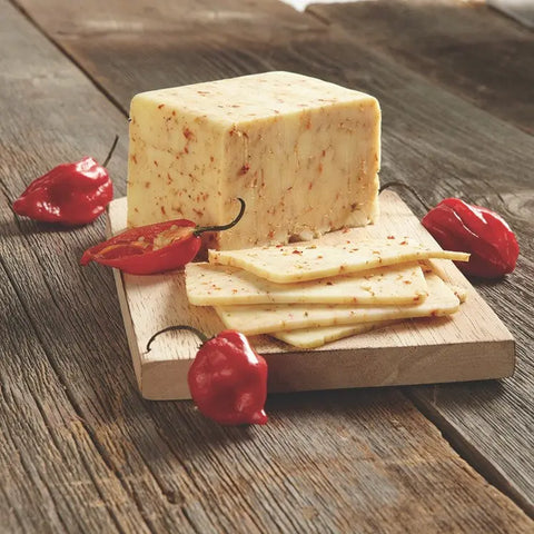 Ghost Pepper Jack Cheese – Spicy Artisan 6 to 11oz Blocks | Handcrafted Wisconsin Dairy | Made in USA Keystone Cheese  Cheese