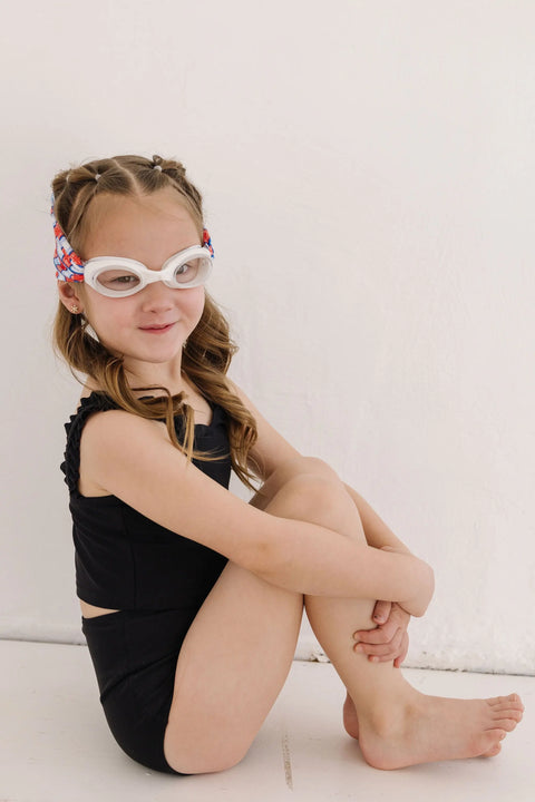 Giddy Up Swim Goggles – Tangle-Free Paisley Strap, Clear Anti-Fog Lenses for Kids and Adults | Assembled In USA Splash Place  Swim Goggles