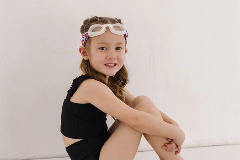 Giddy Up Swim Goggles – Tangle-Free Paisley Strap, Clear Anti-Fog Lenses for Kids and Adults | Assembled In USA Splash Place  Swim Goggles