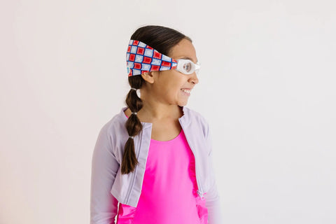 Giddy Up Swim Goggles – Tangle-Free Paisley Strap, Clear Anti-Fog Lenses for Kids and Adults | Assembled In USA Splash Place  Swim Goggles