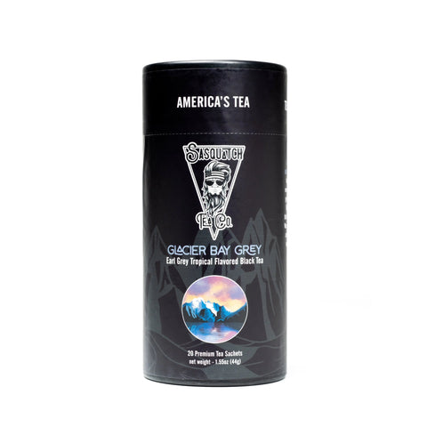 Glacier Bay Earl Grey Tropical Black Tea – Premium 20 Sachets | Made in USA Sasquatch Tea Co  Tea