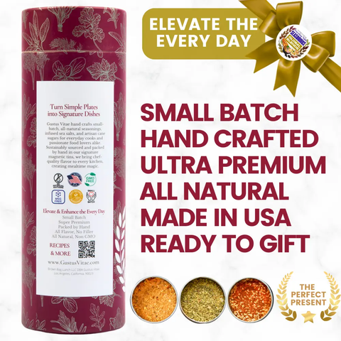 Global Blends Traveling Table Seasonings Gift Set of 3 – Premium World Flavors | Handcrafted in USA Gustus Vitae  Collections & Gift Sets