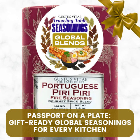 Global Blends Traveling Table Seasonings Gift Set of 3 – Premium World Flavors | Handcrafted in USA Gustus Vitae  Collections & Gift Sets