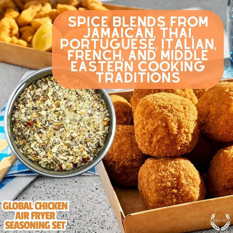 Global Chicken Air Fryer Spice Collection – Artisanal Six-Pack Blend | Made in USA Gustus Vitae  Collections & Gift Sets
