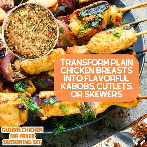 Global Chicken Air Fryer Spice Collection – Artisanal Six-Pack Blend | Made in USA Gustus Vitae  Collections & Gift Sets