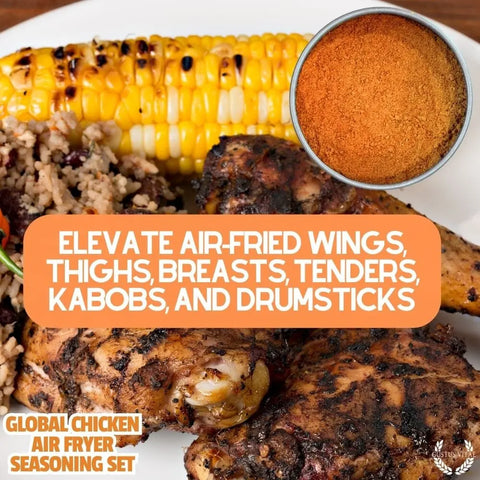 Global Chicken Air Fryer Spice Collection – Artisanal Six-Pack Blend | Made in USA Gustus Vitae  Collections & Gift Sets