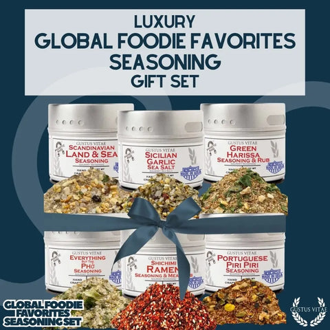 Global Gourmet Spice Collection – Authentic World Seasoning Flavors 6 Pack Set | Made in USA Gustus Vitae  Collections & Gift Sets