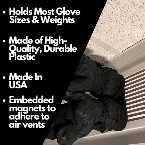 Glove Vent Dryer Attachment – Magnetic Air Vent Holder | Made in USA Chatelet Manufacturing 