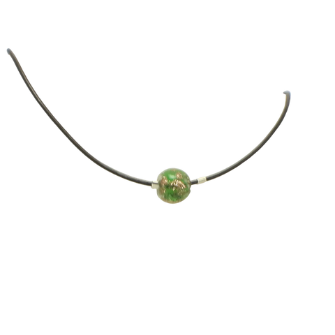 Glow Bead Choker Necklace 15.5-19.5 Inch Adjustable – Leather Cord Jewelry | Made in USA Michelle Marie Boutique  Necklace