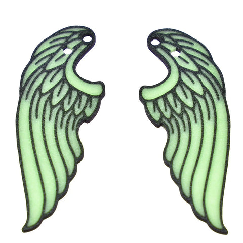 Glow In The Dark Wing Shoe Charms – Durable Lace Accessories | Made in USA Chatelet Manufacturing 