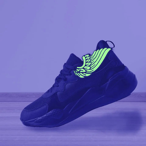 Glow In The Dark Wing Shoe Charms – Durable Lace Accessories | Made in USA Chatelet Manufacturing 