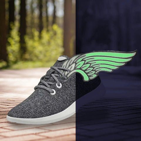 Glow In The Dark Wing Shoe Charms – Durable Lace Accessories | Made in USA Chatelet Manufacturing 