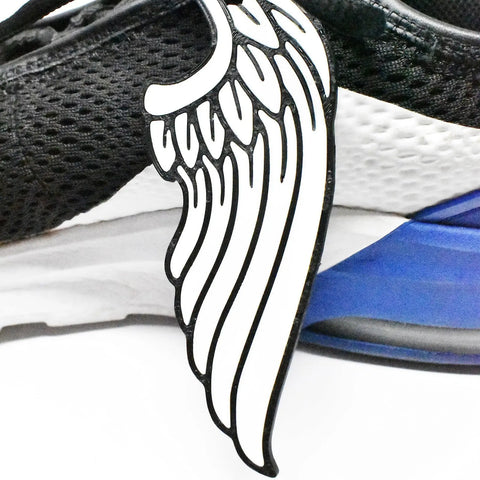 Glow In The Dark Wing Shoe Charms – Durable Lace Accessories | Made in USA Chatelet Manufacturing 