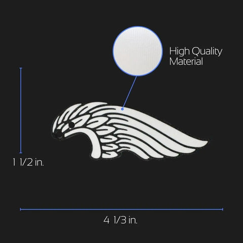 Glow In The Dark Wing Shoe Charms – Durable Lace Accessories | Made in USA Chatelet Manufacturing 