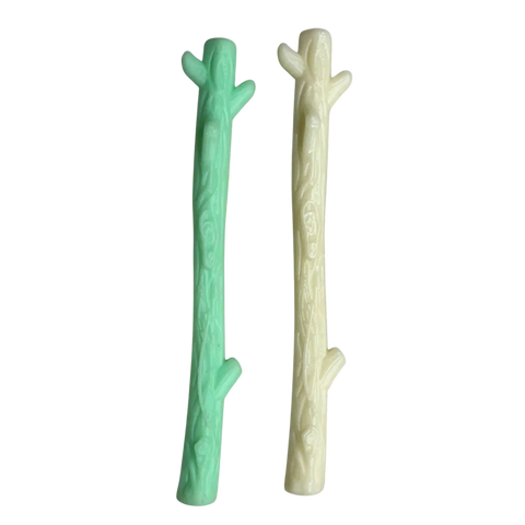 Glow in the Dark Dog Toy Bundle | Nylon Chew Stick + Rubber Retrieving Stick SodaPup  Dog Toy Bundle