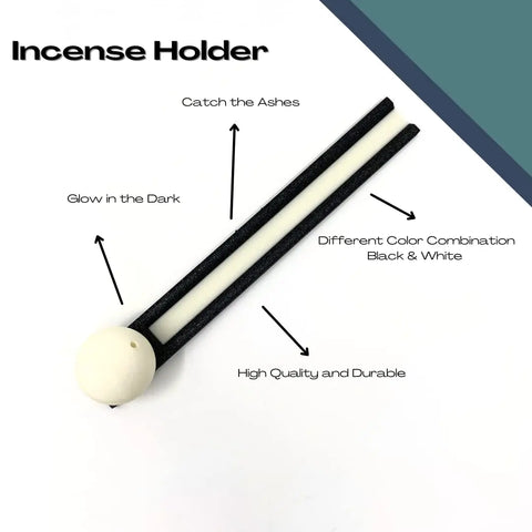Glow in the Dark Incense Holder – Meditation Ash Catcher | Made in USA Chatelet Manufacturing 