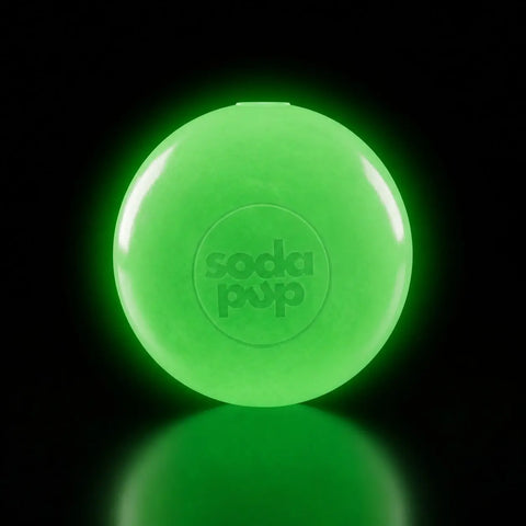 Glow in the Dark Squeaky Dog Ball Toy – Durable Chew & Fetch Toy for Power Chewers 2.8–3 Inch | Made in USA SodaPup  Rubber Dog Toys