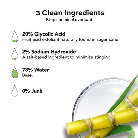 Glycolic Acid Peel 20 Percent – 1oz Exfoliating Serum | Made in USA Open Formula  Lotion & Moisturizer