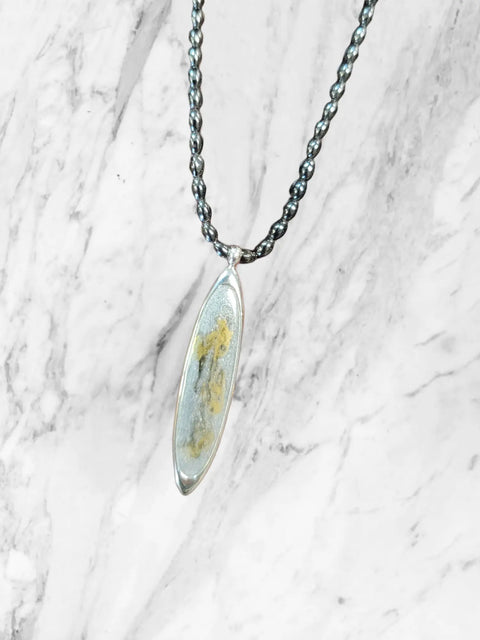 Go Gray Hematite Drop Pendant Cancer Awareness Necklace Michelle Marie Boutique  Necklace